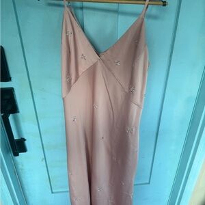 a new day Strapless Pink Dress with Embellishments